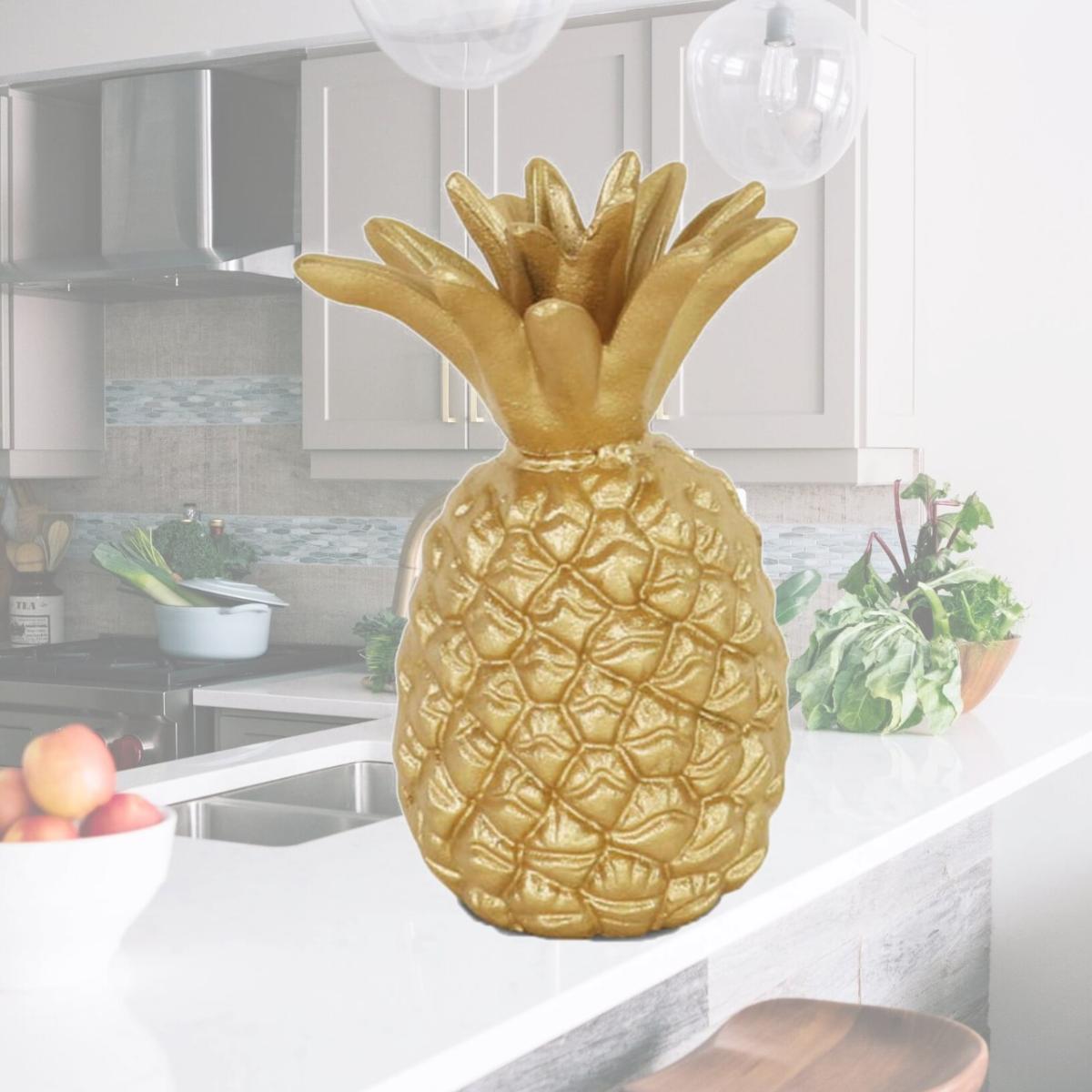Picture of Cheungs 4880S 5.5 lbs Gold Cast Iron Pineapple