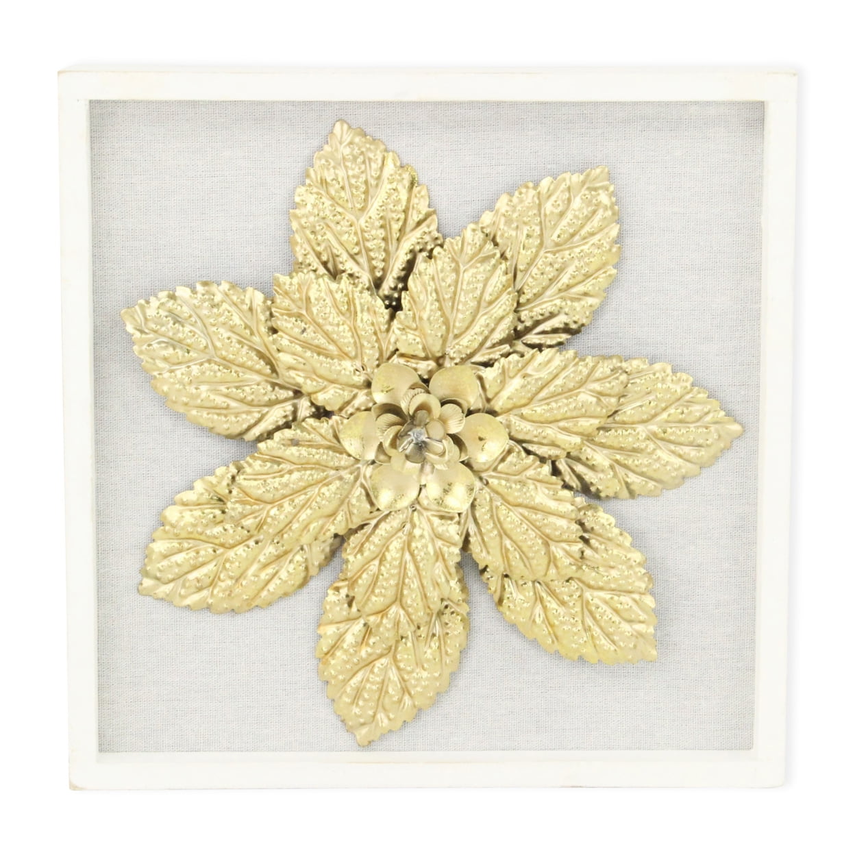 5440 Gold Flower With White Frame