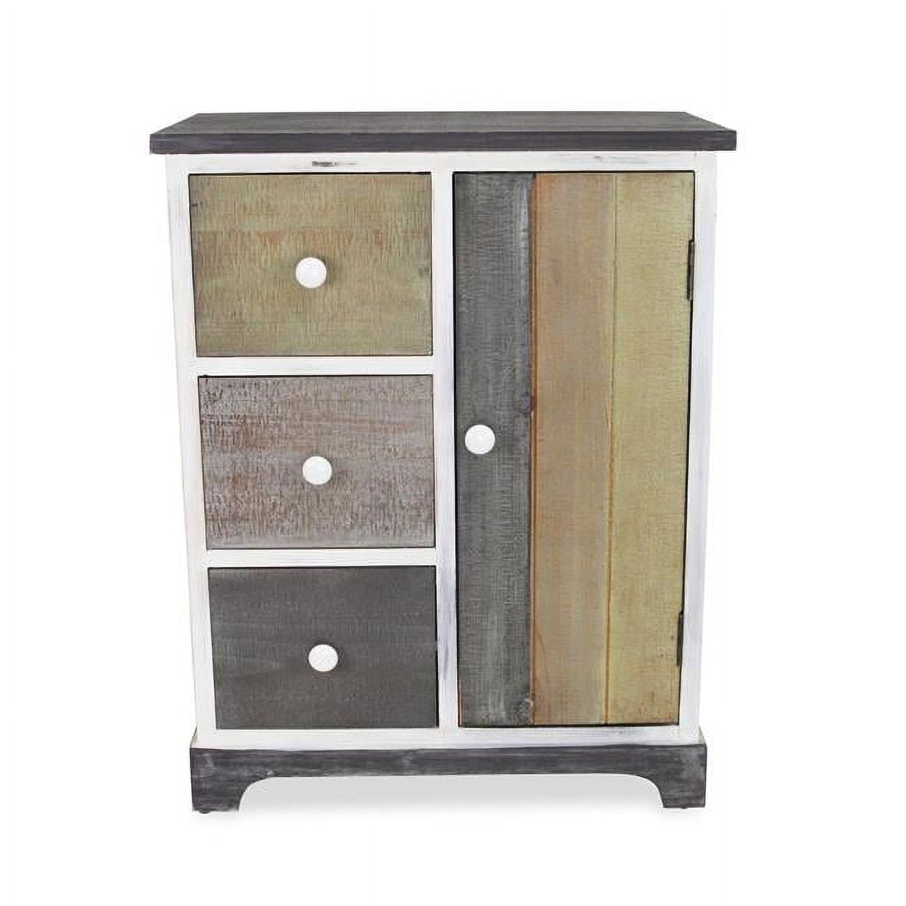 4610 Wooden Side Cabinet In An Urban Finish