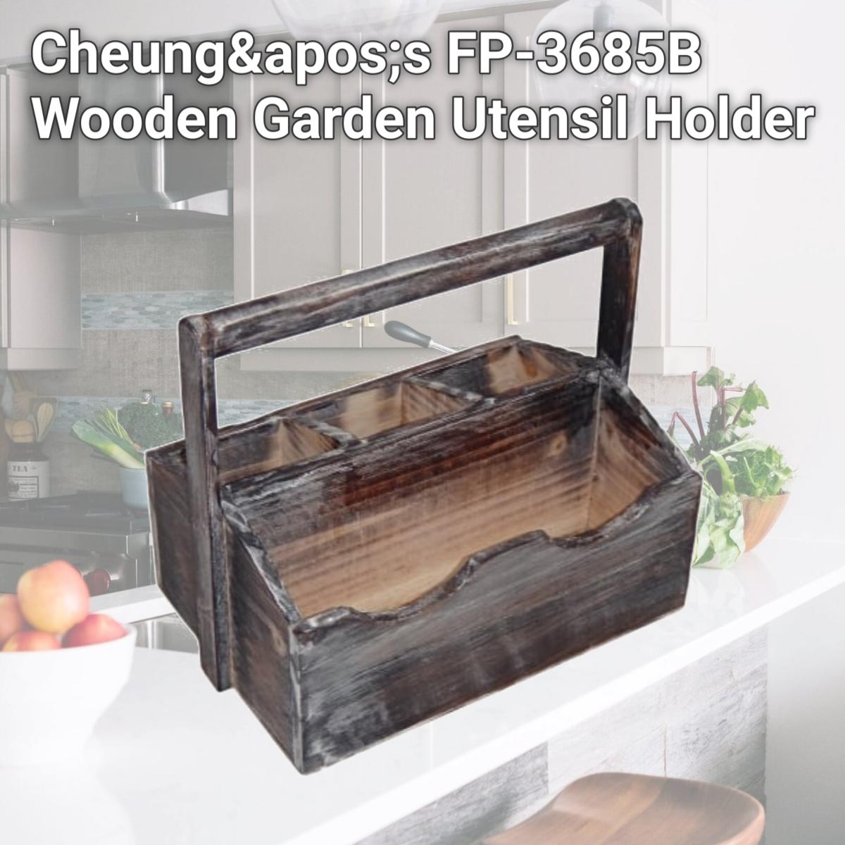 Picture of Cheung's FP-3685B Wooden Garden Utensil Holder