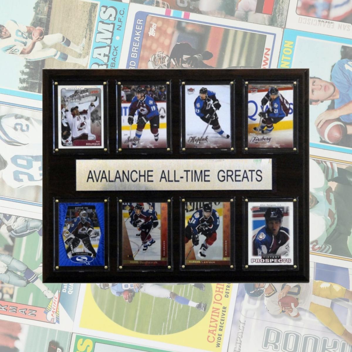 Picture of C & I Collectables 1215ATGAVA NHL Colorado Avalanche All-Time Greats Plaque