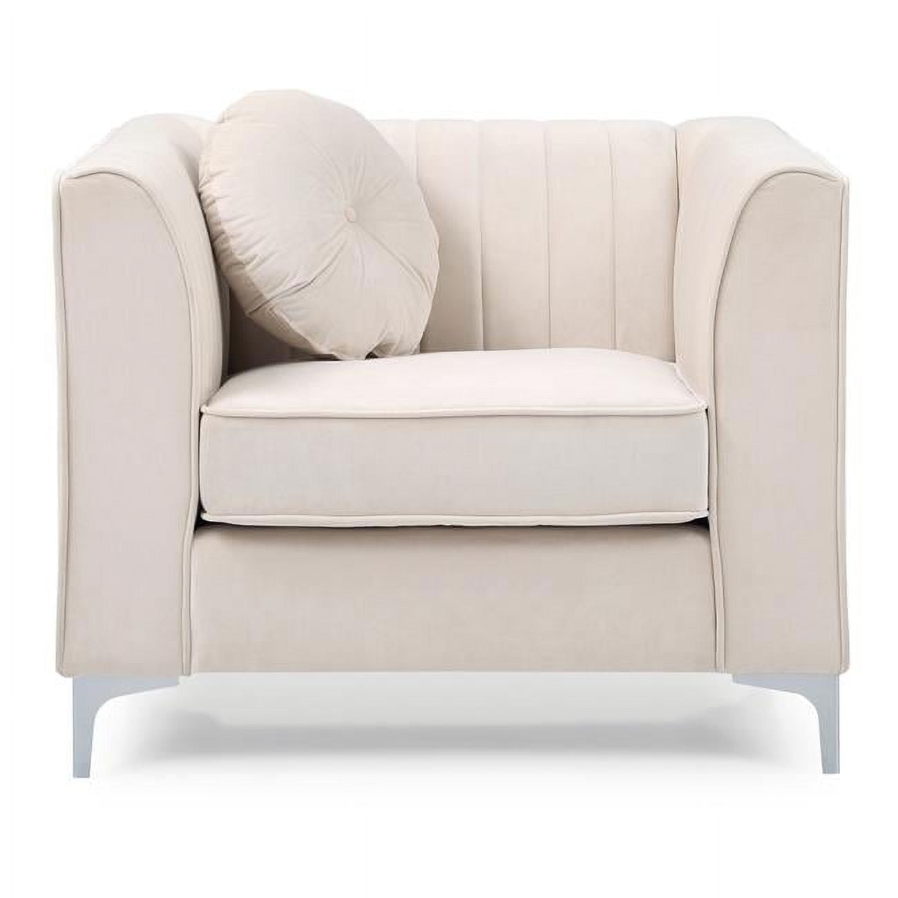 UPC 196648000103 product image for PF-G797A-C 32 H x 40 W x 34 D in. Delray Vertical Channel Quilted Accent Chair w | upcitemdb.com