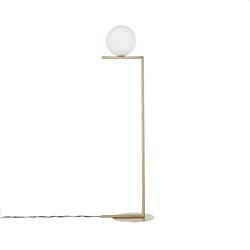 Lm5632fbrswht Iskall Floor Lamp, Brass Plus White