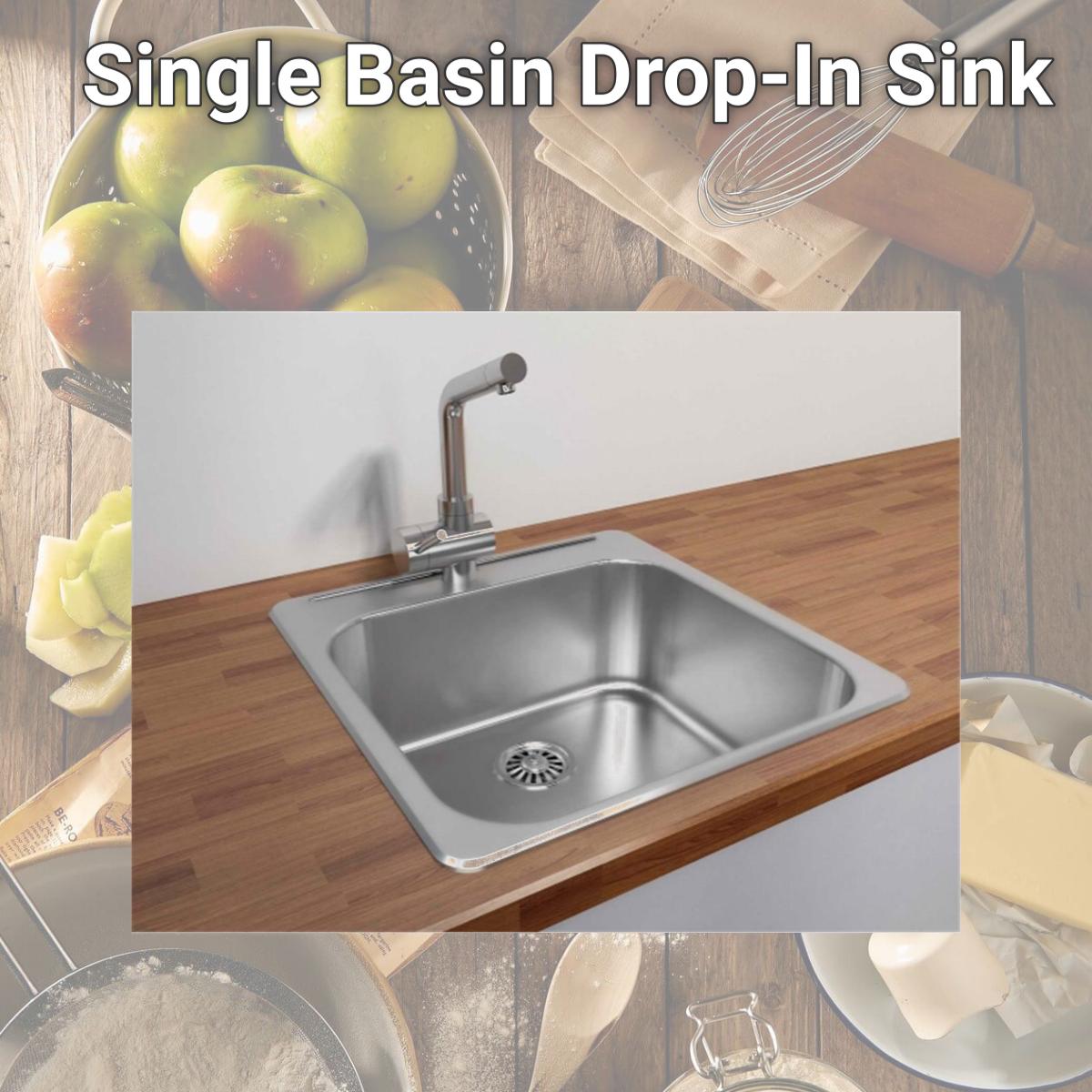 Picture of Cantrio Koncepts KSS-2020 Single Basin Drop-In Sink