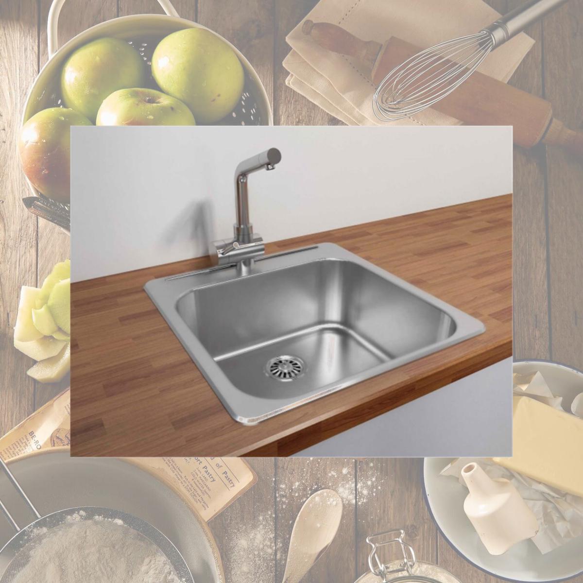 Picture of Cantrio Koncepts KSS-2020 Single Basin Drop-In Sink