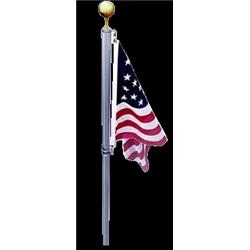 Ezd13 13 Ft. Defender Sectional Flagpole Kit With Swivels