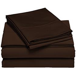 Amk-421-0133 Rayon From Bamboo Sheet Set Chocolate Queen