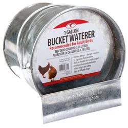 1213897 1 Gal Bucket Poultry Waterer, Glavanized