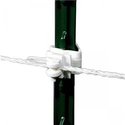 1382017 Pin-lock Tee Post Insulator White - 25 Per Bag
