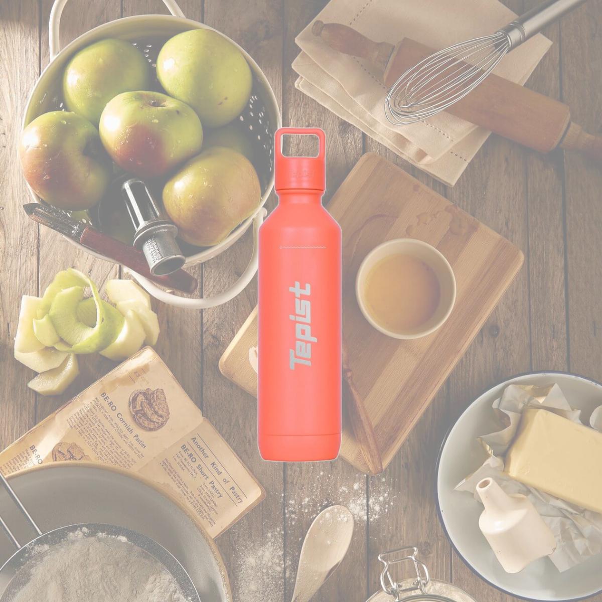 Picture of CoolerPak B-20V2C Twenty0 20 oz Stainless Steel Reusable Bottle Compatible with SodaStream Machines - Double Walled & Vacuum Sealed - Coral