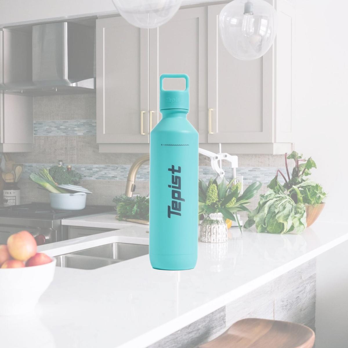 Picture of CoolerPak B-20V2T Twenty0 20 oz Stainless Steel Reusable Bottle Compatible with SodaStream Machines - Double Walled & Vacuum Sealed - Teal