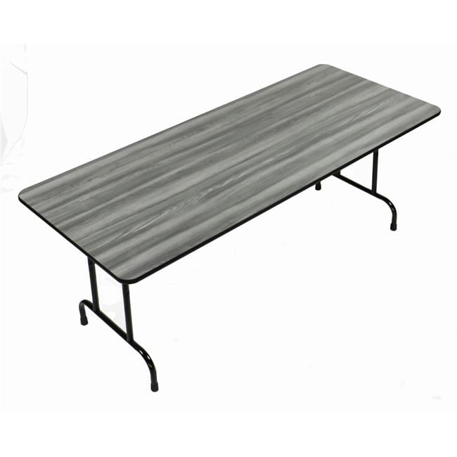 Cf1860px-52 0.75 In. High Pressure Rectangular Top Folding Tables, New England Driftwood - 18 X 60 In.
