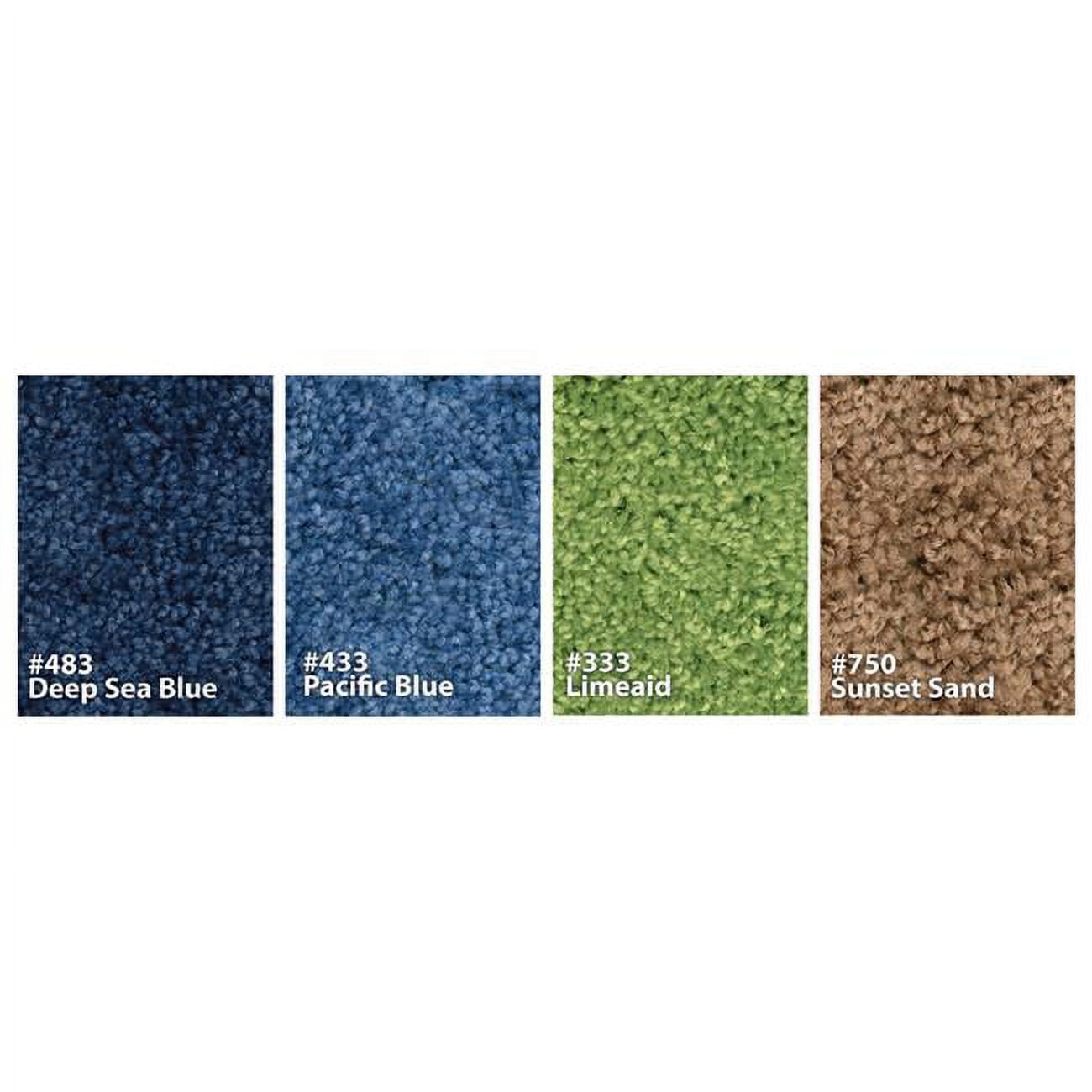 8112.483 8 Ft. 4 In. X 12 Ft. Kidplush Solid Deep Rectangle Rug - Sea Blue