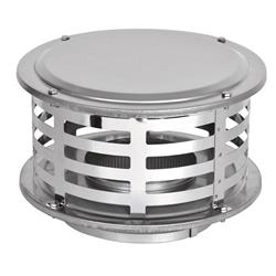 3601765 6 In. Ventis Class-a All Fuel Chimney 316l Stainless Wide Open Style Rain Cap