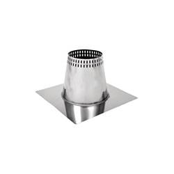 3601804 6 In. Ventis Class-a All Fuel Chimney With 304l Stainless Steel Vented Standard Flashing 0-12 To 6 Pitch