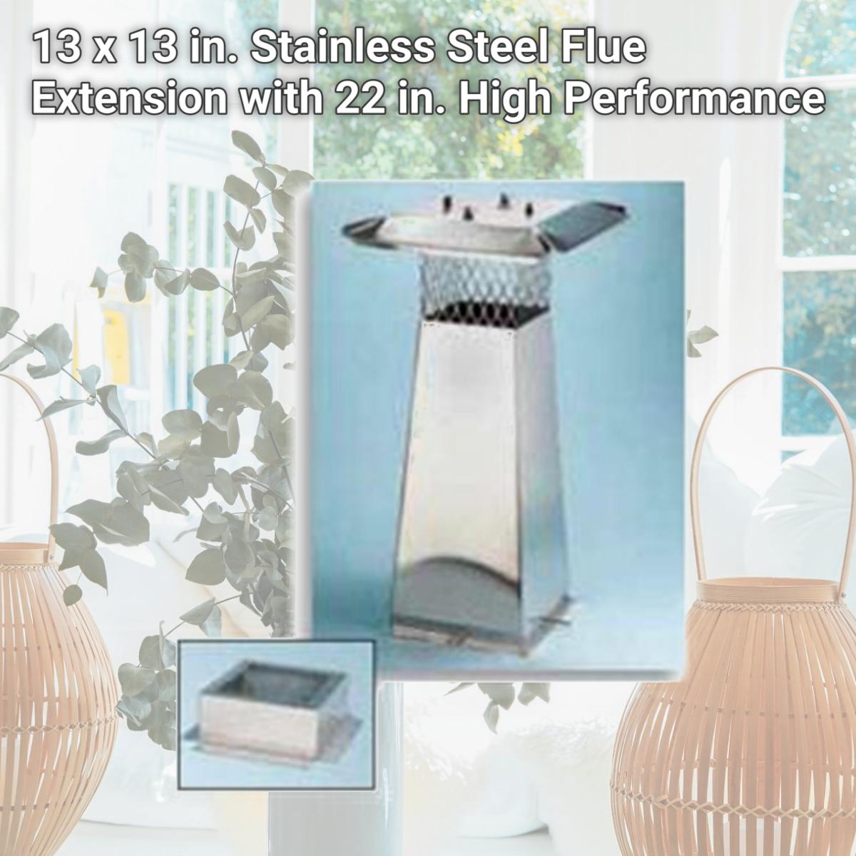 HY-C SS815U Single Flue Draft King- Stainless Steel Unpainted- 14