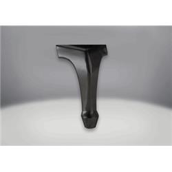 300583 202cm Ornamental Cast-iron Legs, Metallic Black