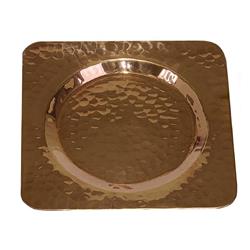 Sgh Copper Hammered Square Cup Hoder - 0.5 X 4.5 X 4.5 In. - Pack Of 6