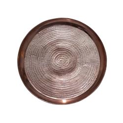 Tws Copper Tray With Sand Texture - 3.25 X 12 X 12 In.