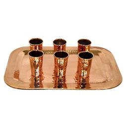 Cts Tequila Set - Tray & 6 Shot Glass - 0.5 X 9.5 X 13.5 In.