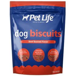 S Sm91919 15 Oz Pet Life Beef Basted Biscuits