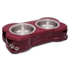 Lp07556 Dolce Diner Pint Dog Bowl - Merlot