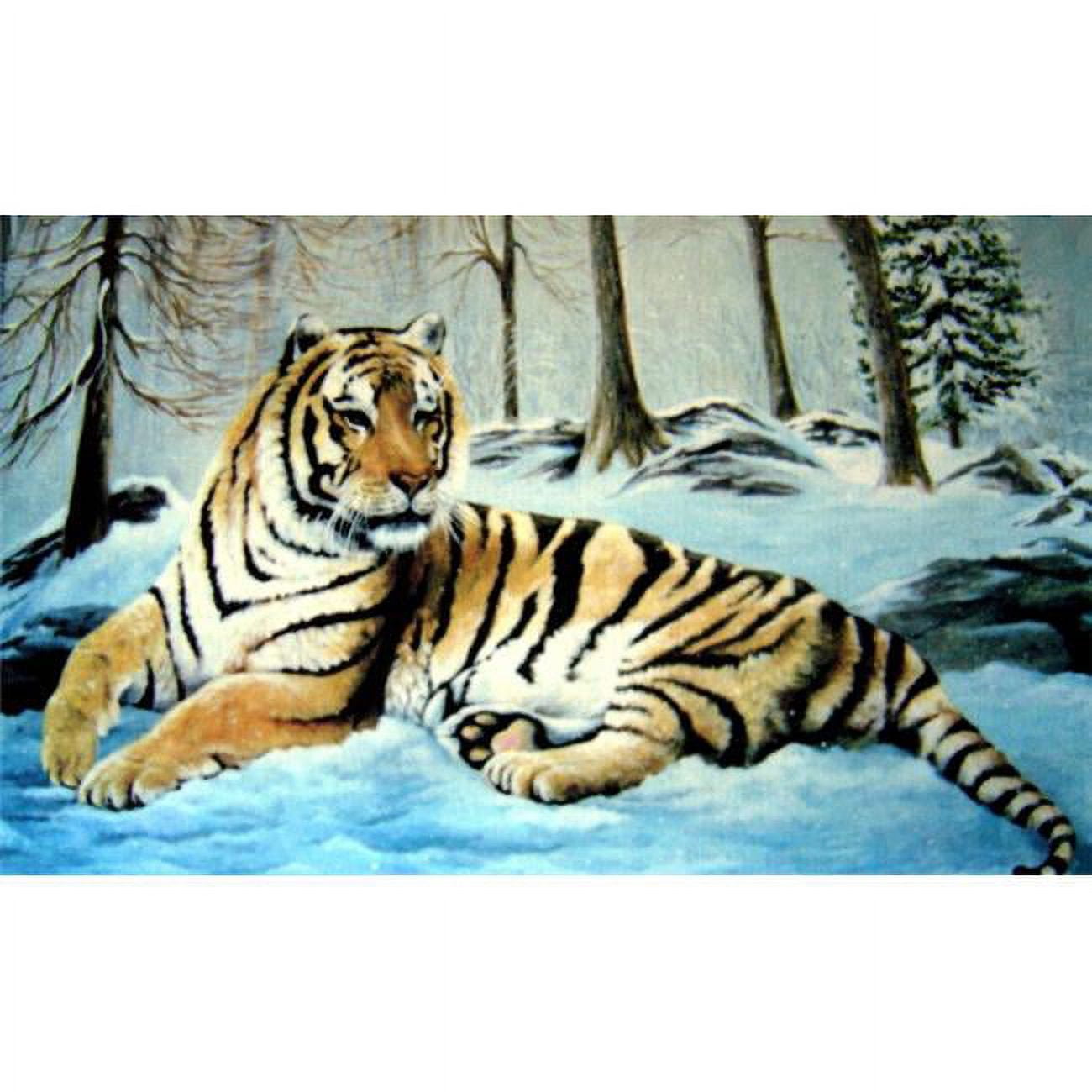 Awv082 Tiger 18 X 30 In. Doormat Rug - Blue, Gold & Yellow, Yellow