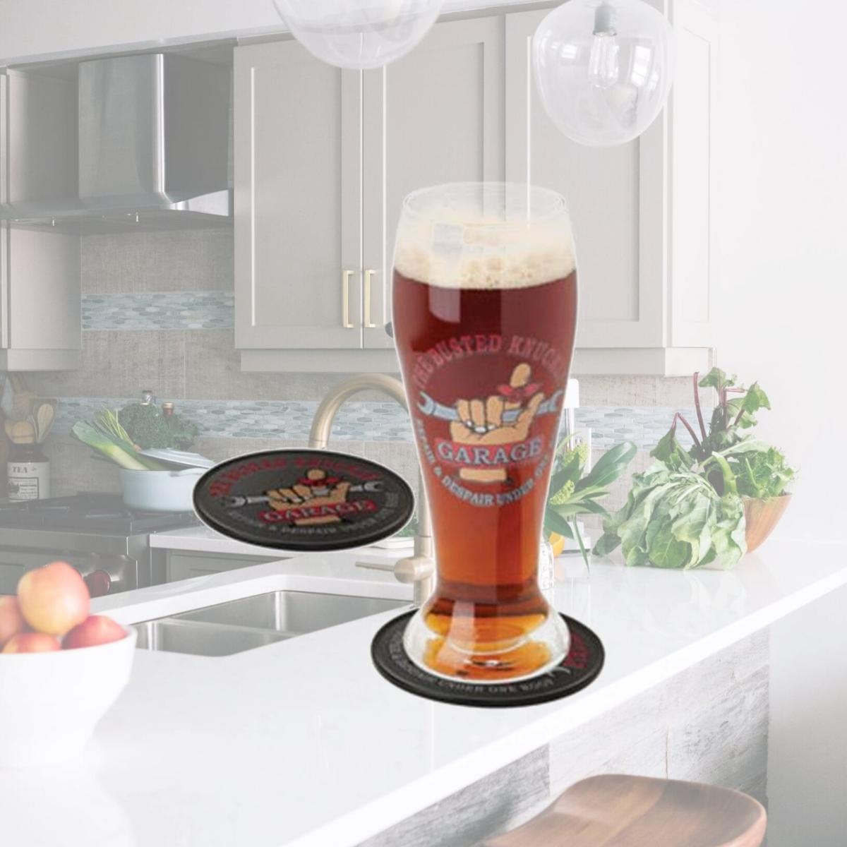 Picture of Busted Knuckle Garage BKG-78702 Pilsner Glass Set, Multi Color