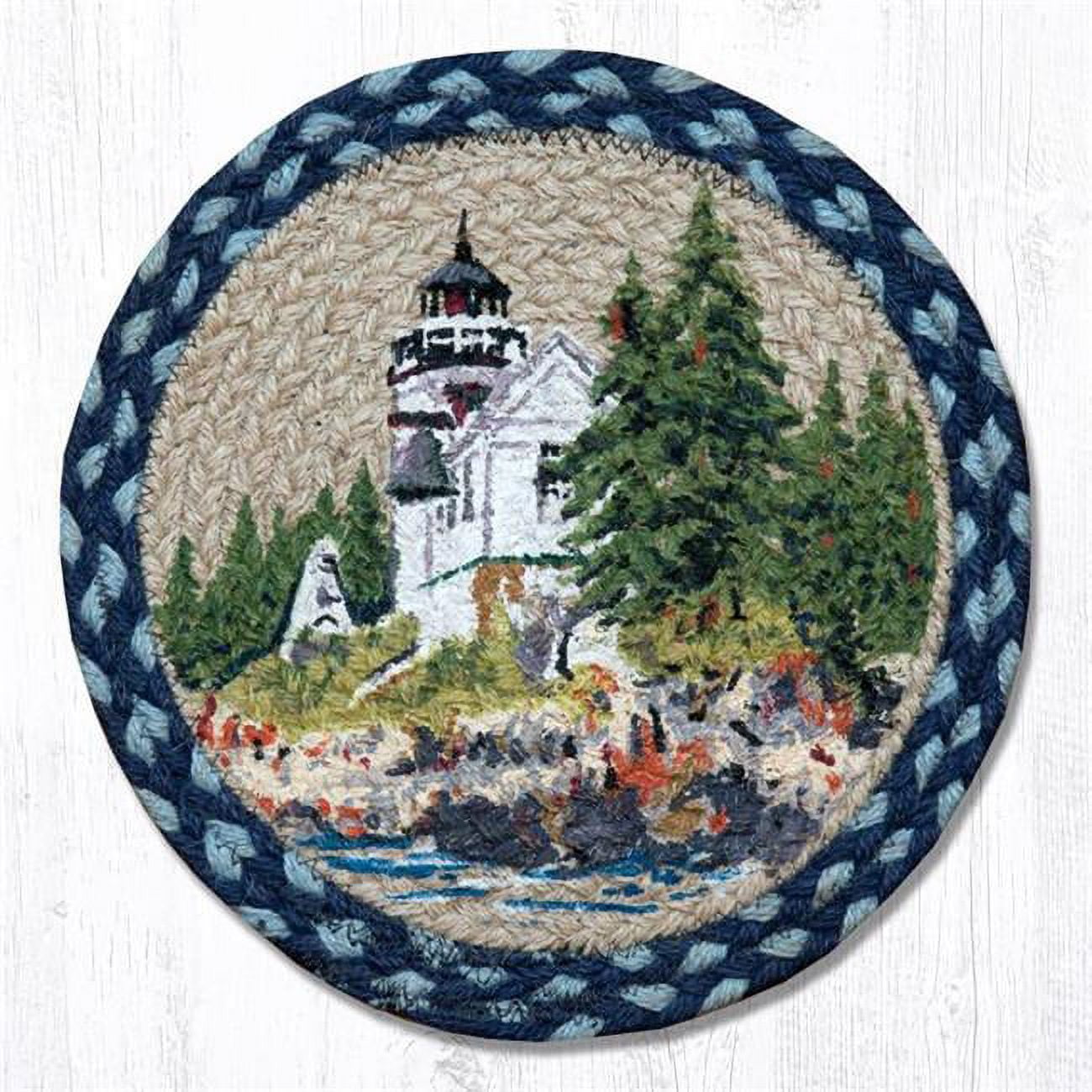 10 X 10 In. Bass Harbor Printed Round Swatch