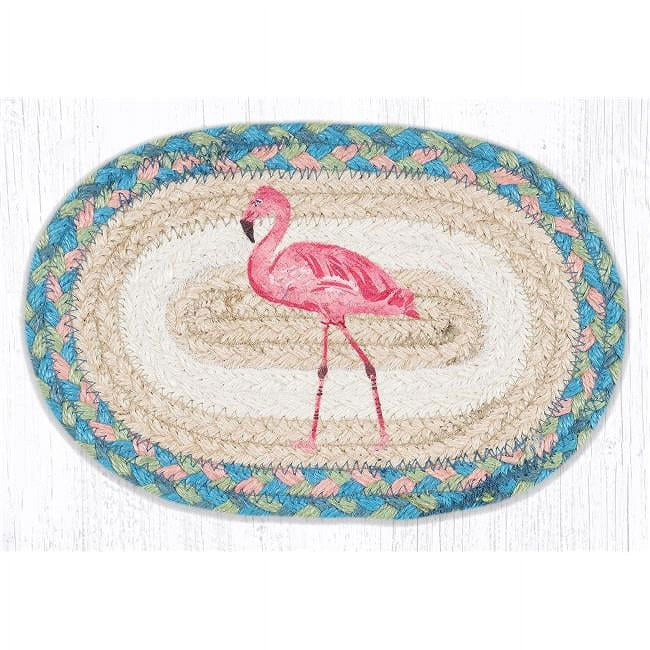 Capitol Importing 01-586pf 7.5 X 11 In. Omsp-586 Pink Flamingo Printed Oval Swatch