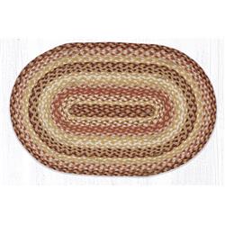 Capitol Importing 02-779 20 X 30 In. C-779 Terracotta Crock Oval Braided Rug