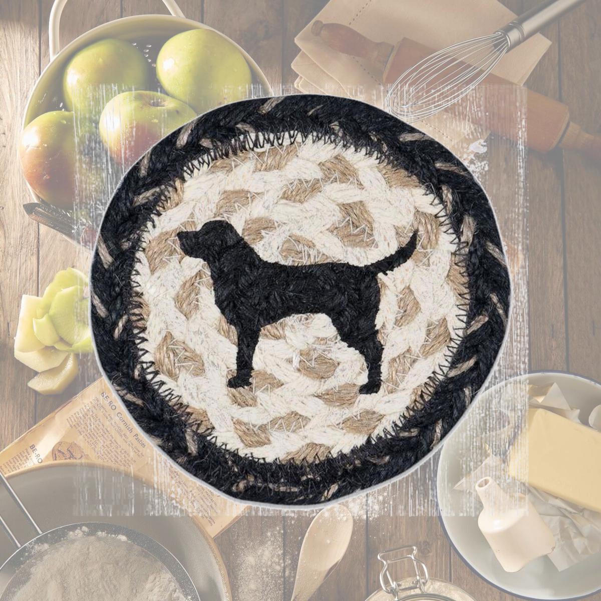 Picture of Capitol Importing 31-IC9-093BLS 5 x 5 in. IC-9-93 Black Lab Silhouette Printed Coaster