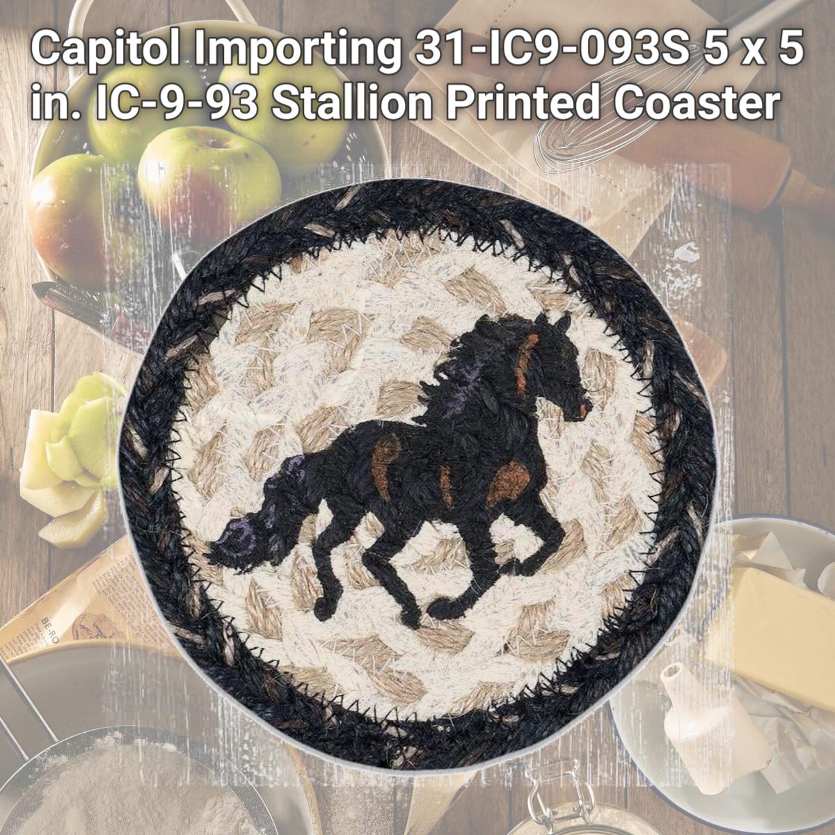 Picture of Capitol Importing 31-IC9-093S 5 x 5 in. IC-9-93 Stallion Printed Coaster