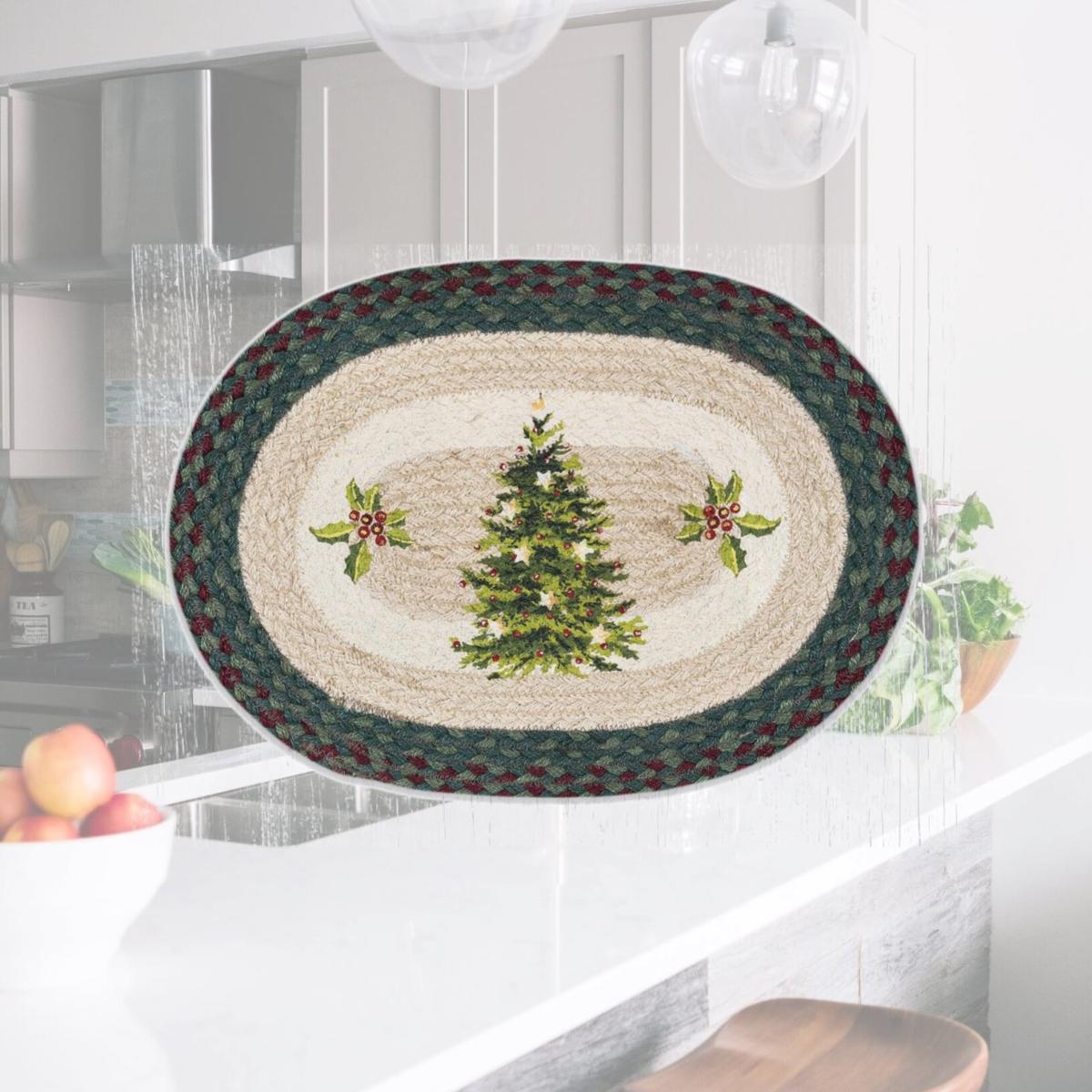 Picture of Capitol Importing 48-508CJT 13 x 19 in. PM-OP-508 Christmas Joy Tree Oval Placemat