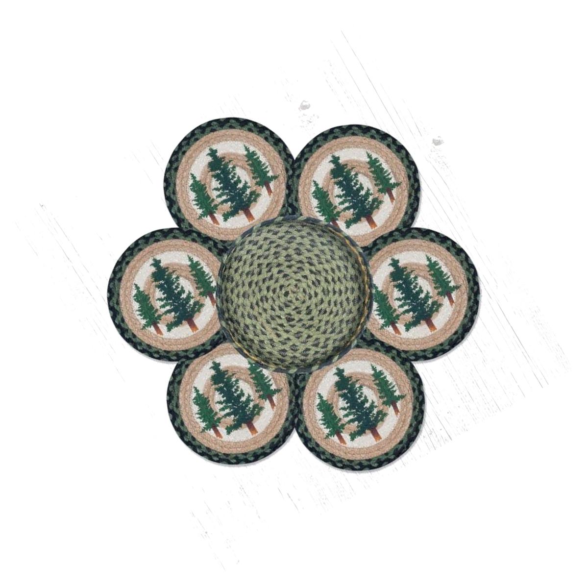 Picture of Capitol Importing 56-116TT 10 x 10 in. TNB-116 Tall Timbers Trivets in a Basket