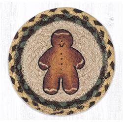 Capitol Importing 79-111gbm 7 X 7 In. Lc-111 Gingerbread Man Round Large Coaster