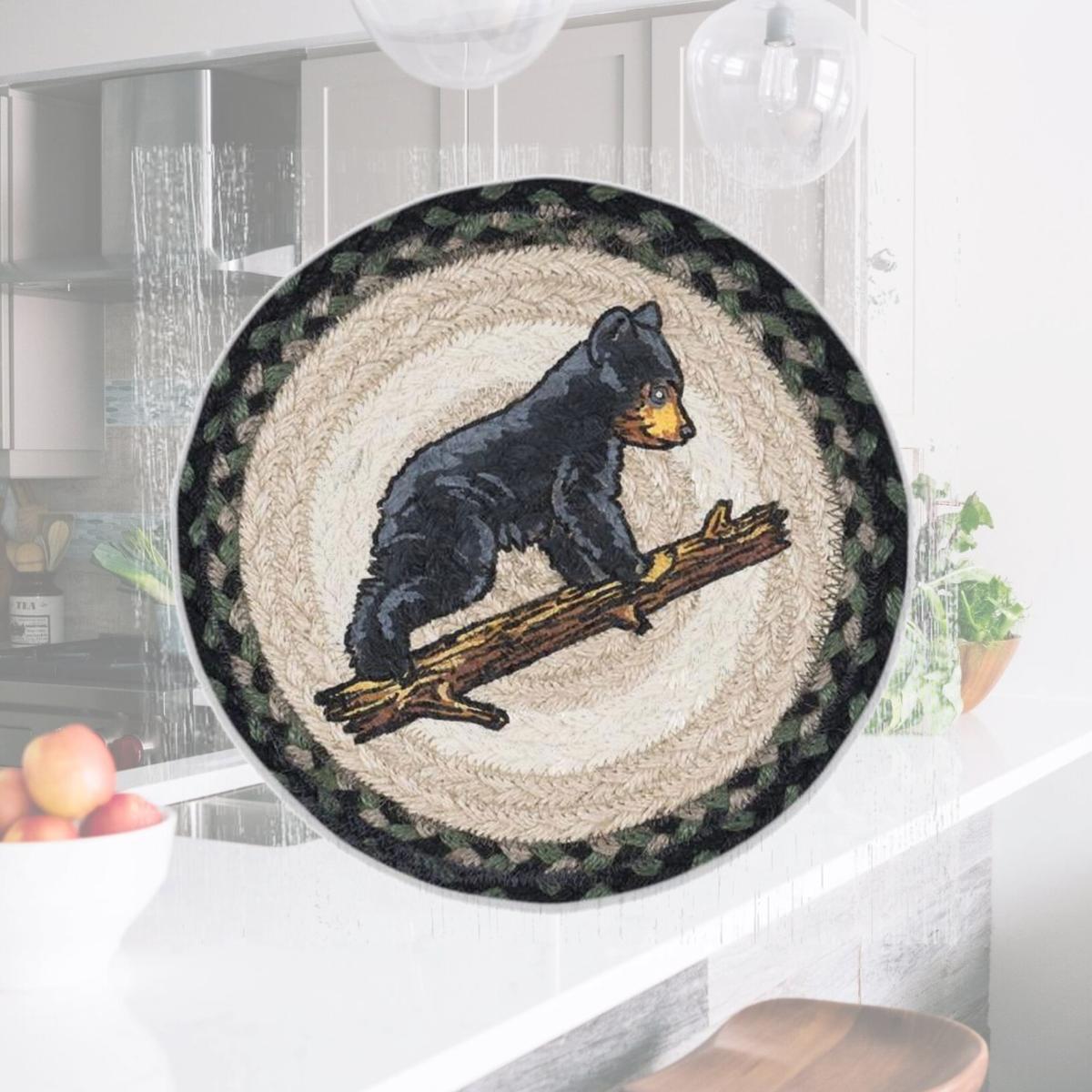 Picture of Capitol Importing 80-116BC 10 x 10 in. MSPR-116 Bear Cub Printed Round Trivet