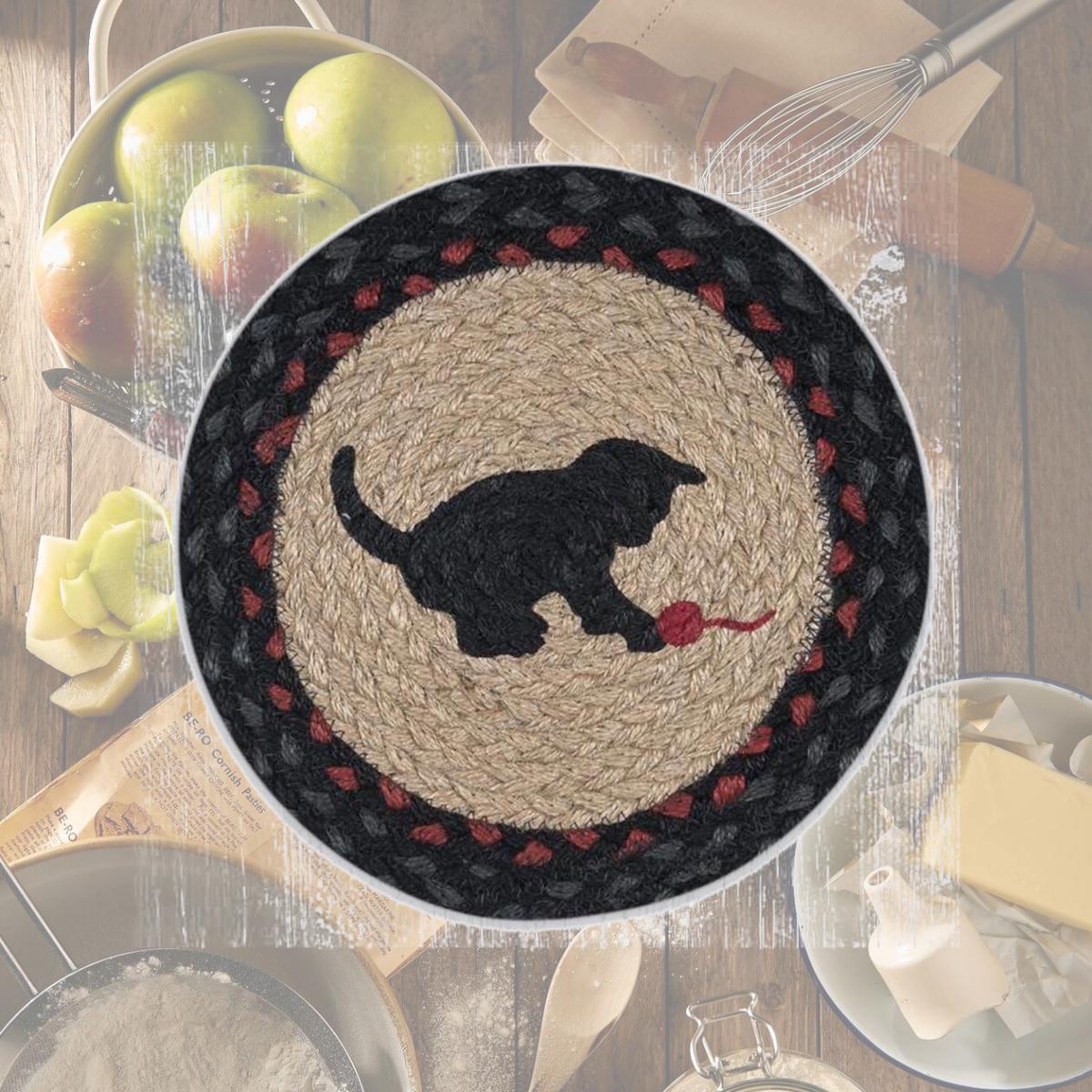 Picture of Capitol Importing 80-238K 10 x 10 in. MSPR-238 Kitten Printed Round Trivet