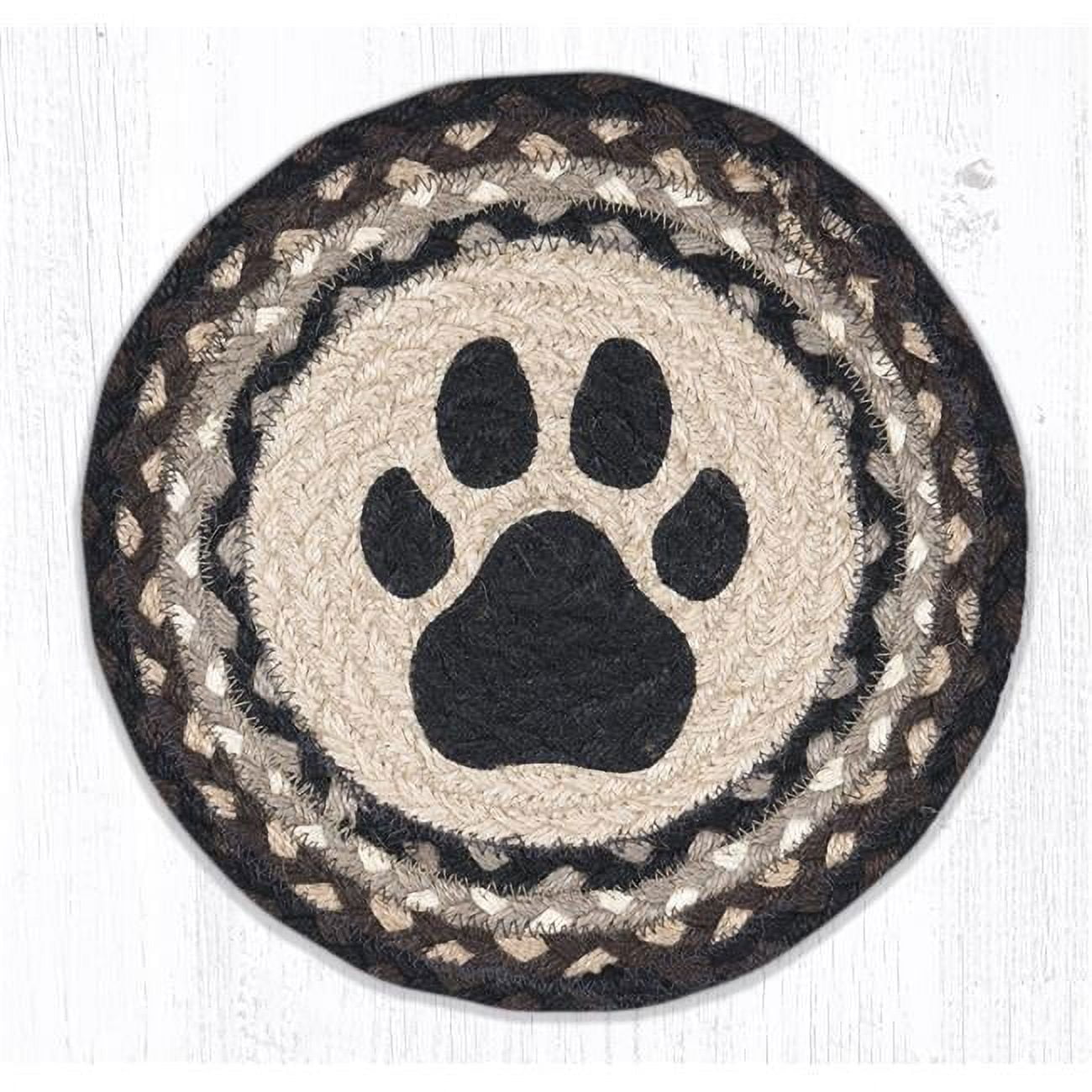 Capitol Importing 80-313dp 10 X 10 In. Mspr-313 Dog Paw Printed Round Trivet