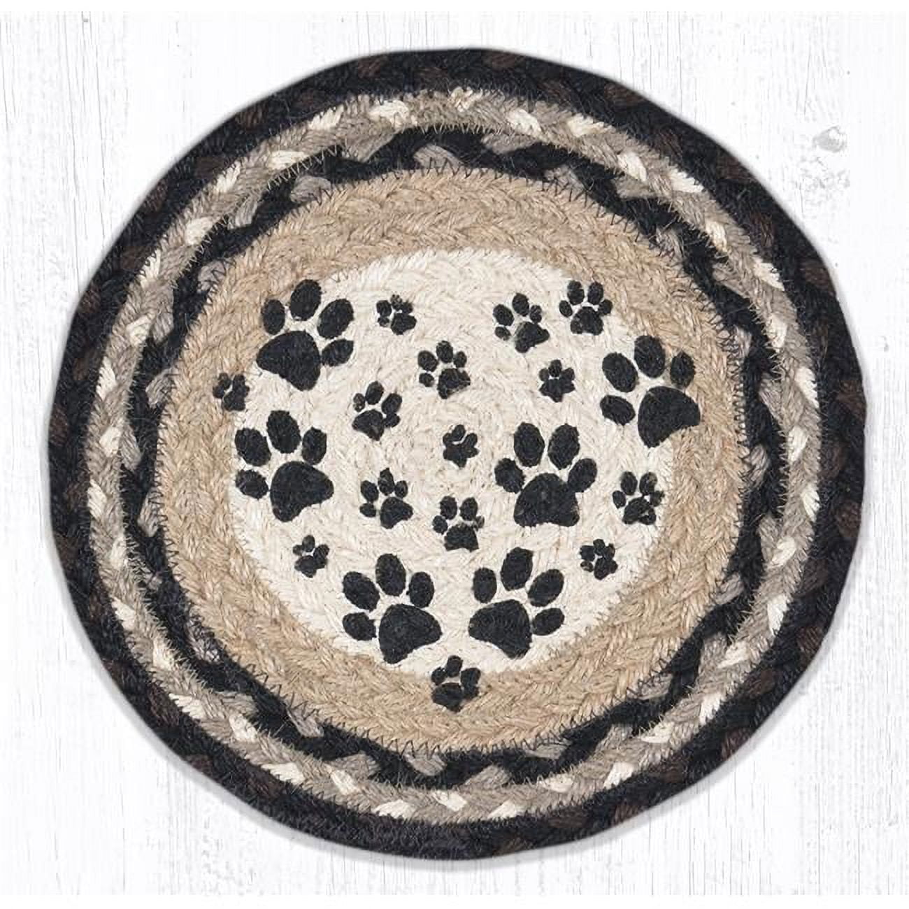 Capitol Importing 80-313htp 10 X 10 In. Mspr-313 Heart Paw Printed Round Trivet