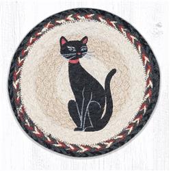 Capitol Importing 80-9-238crr 10 X 10 In. Mspr-9-238 Crazy Cat Red Ribbon Printed Round Trivet
