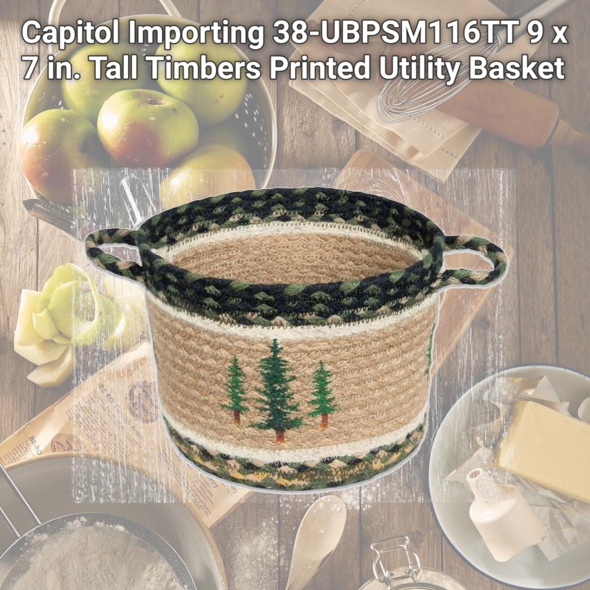 Picture of Capitol Importing 38-UBPSM116TT 9 x 7 in. Tall Timbers Printed Utility Basket