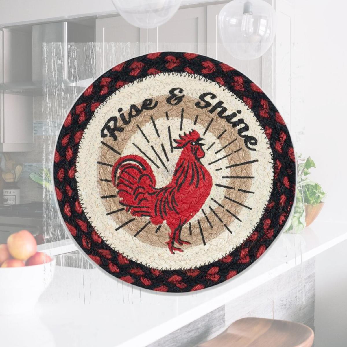 Picture of Capitol Importing 80-019RS 10 x 10 in. MSPR-19 Rise & Shine Printed Round Trivet
