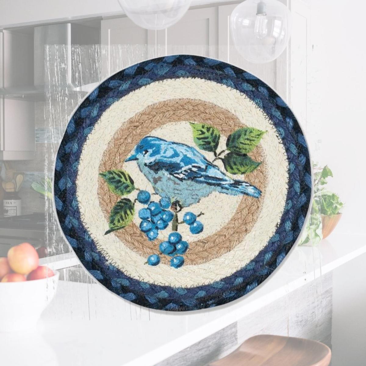 Picture of Capitol 80-443SB 10 x 10 in. Spring Bluebird Printed Round Trivet