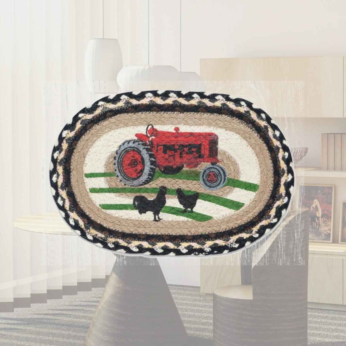 Picture of Capitol Importing 81-430RT 10 x 15 in. MSP-430 Red Tractor Printed Oval Swatch
