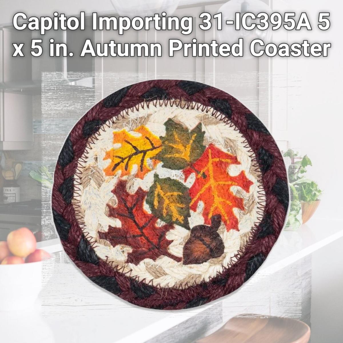 Picture of Capitol Importing 31-IC395A 5 x 5 in. Autumn Printed Coaster