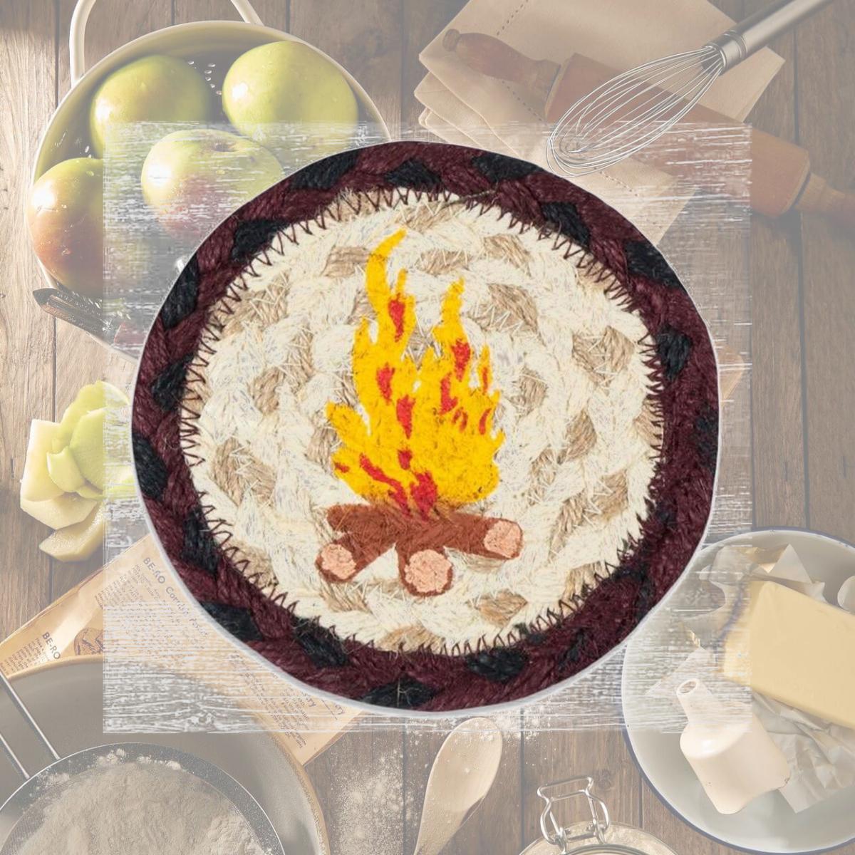 Picture of Capitol Importing 31-IC395C 5 in. IC-395 Campfire Printed Round Coaster