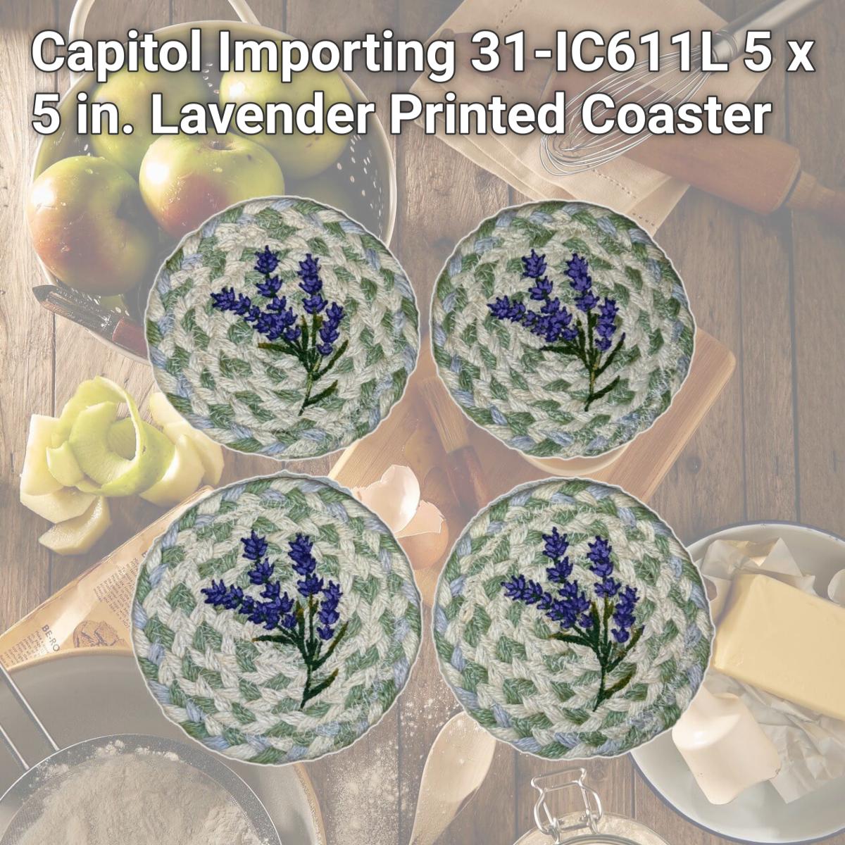 Picture of Capitol Importing 31-IC611L 5 x 5 in. Lavender Printed Coaster