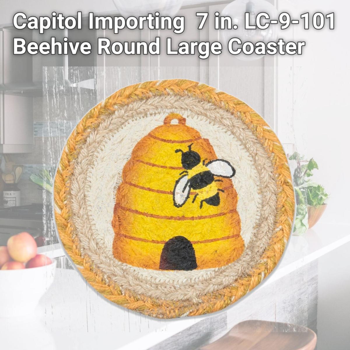 Picture of Capitol Importing 79-9-101B 7 in. LC-9-101 Beehive Round Large Coaster