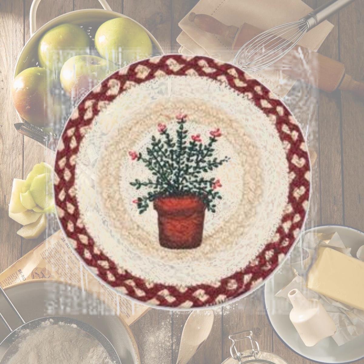 Picture of Capitol Importing 80-524T 10 x 10 in. MSPR-524 Thyme Printed Round Trivet